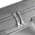 thumbnail image 4 of Bolsa para computadora portátil Estuche de transporte Maletín Tela Oxford impermeable Gran capacidad para trabajo Oficina Gris 15 pulgadas, 4 of 8