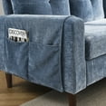 thumbnail image 6 of Aukfa 80" Sectional Sofa for Living Room, 3 Seater Couch with Reversible Ottoman, Chenille, Navy Blue, 6 of 10