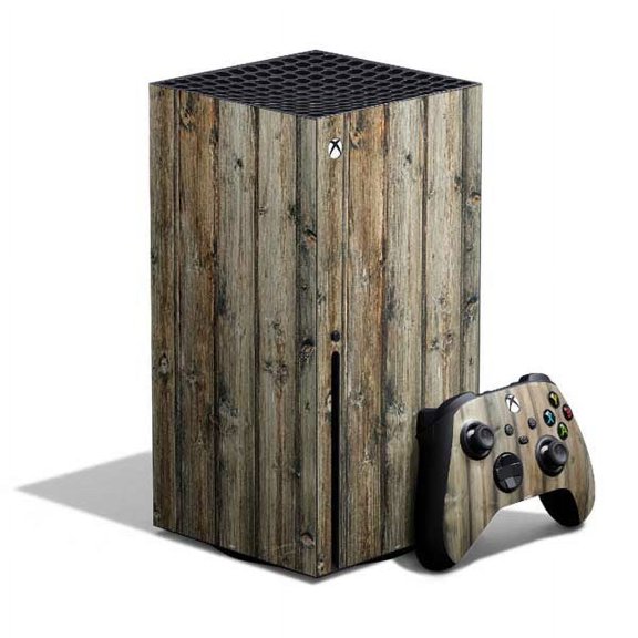 Skinit Wood Natural Weathered Wood Xbox Series X Bundle Skin