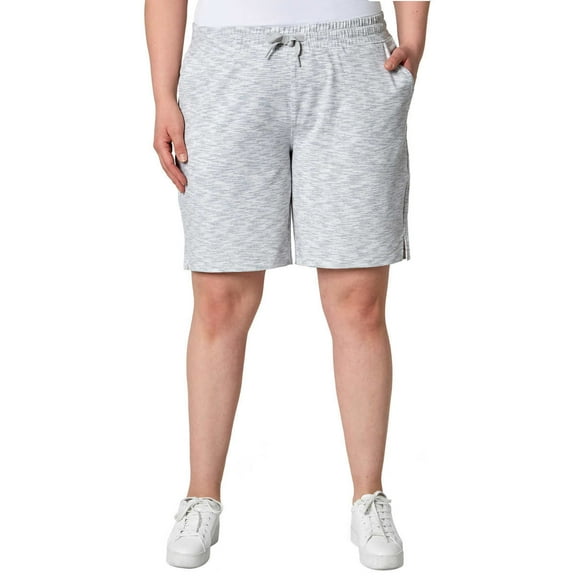 Mondetta Women's Active Performance Elastic Waist Soft Casual Bermuda Short