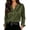 Army Green, variant on Zeagoo Silk Long Sleeve Tops for Women Button-up Shirts Dressy Bussines Work Blouses