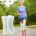 thumbnail image 5 of Hyknon Knee Sleeve for Women Men, Breathable Ribbed Knit Knee Sleeve, Elastic Warm No-Slip Recovery Knee Brace, Lightweight Thin Knee Pads for Running Pain Relief Arthritis Yoga Rheumatism (Green L), 5 of 6