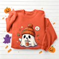 thumbnail image 5 of Enjoytime Women Sweatshirt Halloween Cute Ghost Graphic Pullover Crew Neck Sweatshirts Fall Casual Long Sleeve Tops, 5 of 5