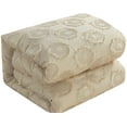 thumbnail image 3 of Lanco Honeycomb Shabby Chic 7 Piece Comforter Set, Taupe, Bed Size California King, Luxury, 3 of 7
