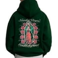 thumbnail image 5 of Virgen de Guadalupe Unisex Hoodie – Nuestra Virgen Guadalupe Pullover with Roses, Our Lady of Guadalupe Catholic Religious Hoodie, 5 of 7