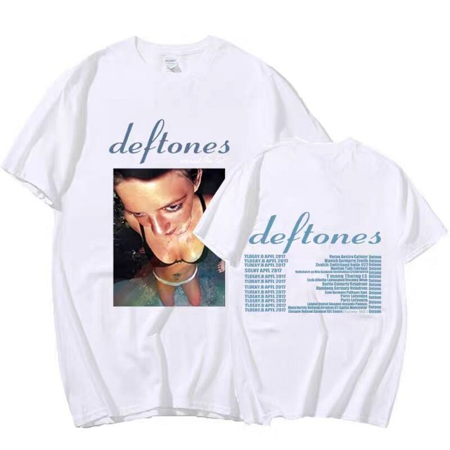 Camiseta de algodón con estampado estético para hombre y mujer, camisa con diseño de moda, Hip Hop, Deftones, Verano xuanjing unisex