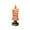 B-1PCS, variant on 6 Inch Flameless LED Christmas Candle with Glittering Sequins, Battery Operated Candy Striped Taper Candlestick, Safe Holiday Decor Night Light-1PCS
