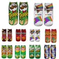 thumbnail image 2 of Nouvelles Chaussettes Courtes Amusantes de Dessin Animé Alimentaires à la Cheville Basse Imprimées 3D Croustilles Frites pour Femmes Hommes Été Printemps Dropship Violet Foncé Taille Unique, 2 of 6