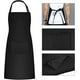 thumbnail image 2 of Delantales de cocina de 2 piezas para hombres y mujeres, delantal doméstico portaherramientas delantales con 2 bolsillos ajustables para jardinería, 2 of 5