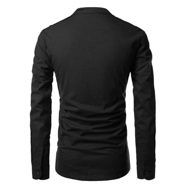 Camisas para hombre color negro sale
