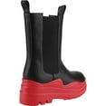 thumbnail image 5 of Women's Chelsea Boots Chunky Platform Heel Round Toe Ankle Boots Slip On Mid Calf Ankle Booties Fashion Streetwear Shoes, 5 of 6