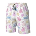 thumbnail image 4 of Sikiie Easter Colorful Rabbit Print Men's Beach Shorts, High Elastic Quick-drying Shorts - with Drawstring and Slip Pockets, Suitable for Beach, Sports, Vacation-3X-Large, 4 of 6