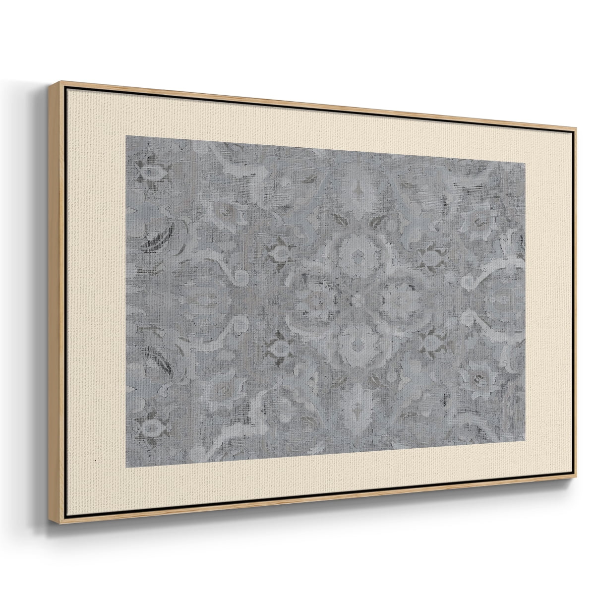 Vintage Abstract Print-I Framed in Natural Wood Wood Gallery Wrapped Canvas 17 in. x 25 in.