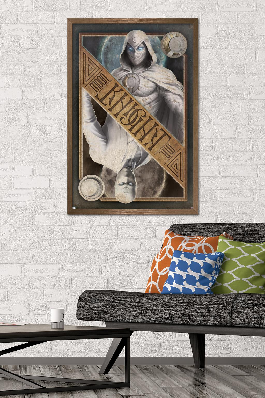 Marvel Moon Knight - Card Wall Poster, 22.375" x 34" Framed