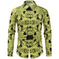 thumbnail image 1 of Camisa de manga larga con estampado de bronceado informal de moda de otoño para hombre Pompotops oipoqjl26410, 1 of 8
