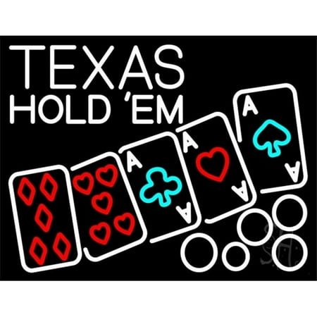 Texas hold em sign