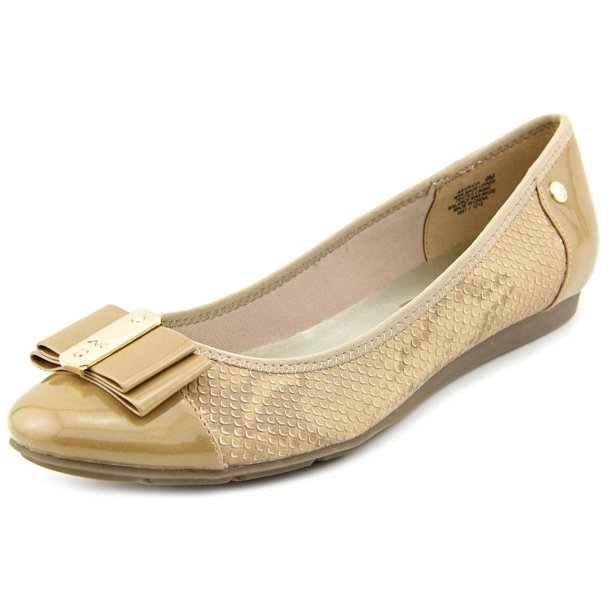 Anne Klein - Anne Klein Sport Aricia Women Round Toe Synthetic Nude Flats - Walmart.com