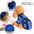 thumbnail image 4 of Camiseta para Mascotas Perro Pequeño Cachorro Ropa para Gato Mascota Chaleco Tops Disfraces Sudadera Ropa Azul L, 4 of 7