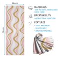 thumbnail image 2 of Pink Gold Wave Marble Pattern Hot Yoga Mat Towel Non Slip for Hot Yoga - Quick-Drying Yoga Mat Cover with 4 Corner Pockets with Travel Bag - Hot Yoga Towel Non Slip 74"x26", 2 of 6