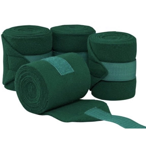 MT Horse Fleece Polo Leg Wraps Set of Four, Green