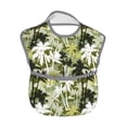 thumbnail image 2 of Zufioo Hawaii Palms Print Toddler Adjustable Waterproof Bib, 11.6x15 Inch Feeding Bib Suitable for 6-24 Month Babies, 2 of 8