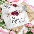 thumbnail image 3 of Koyal Wholesale 56-Pk RSVP Postcards for Wedding Fall Burgundy Florals Cardstock Response Reply Cards, "4 x 6", 3 of 5
