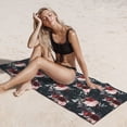 thumbnail image 6 of Easygdp Watercolor Floral Beach Towel 27.5X55 Inches Quick Dry Pool Towel Travel Compact Bath Towel Sandproof Beach Blanket Towel for Swimming, 6 of 6