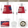 thumbnail image 3 of LED Desk Lamp Basketball and American Flag Table Nightstand Lamps with 3 Color Temperatures for Home Bedroom Living Room Decor 6x11, 3 of 8