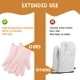 thumbnail image 6 of Silicone Oven Mitt Gloves - Heat Resistant BBQ Gloves with Fingers for Grilling or Smoker Pit,Easy Clean Waterproof Heat Proof Grill Gloves & Oven Mitts for Baking & Cooking, 6 of 10