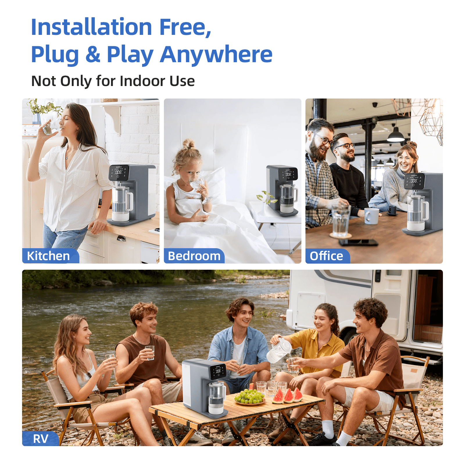 SLEVOO 6段階フィルトレーションReverse Osmosis逆浸透浄水器 Slevoo