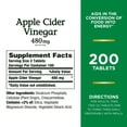 Nature’s Bounty Apple Cider Vinegar Supplement, 480 mg, 200 Tablets