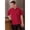 Red, variant on 0920-2002 Utility Shirt 5 Button 65-35 Royal Sm