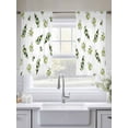 thumbnail image 4 of Olive Leaves Sheer Curtains 2 Panels Set Country Vintage Watercolor Green Branches Leaf Sheer Window Curtains Light Filtering Rod Pocket Voile Drapes for Bedroom Living Room 52"x54", 4 of 8