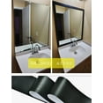 5 Meters Peel and Stick Bathroom Mirror Frame Border Sticker, Black