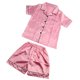 thumbnail image 4 of Ropa De Dormir De Seda Imitada, Camisón De Textura Satinada De Manga Corta 2 Piezas Para Vocación, 4 of 7