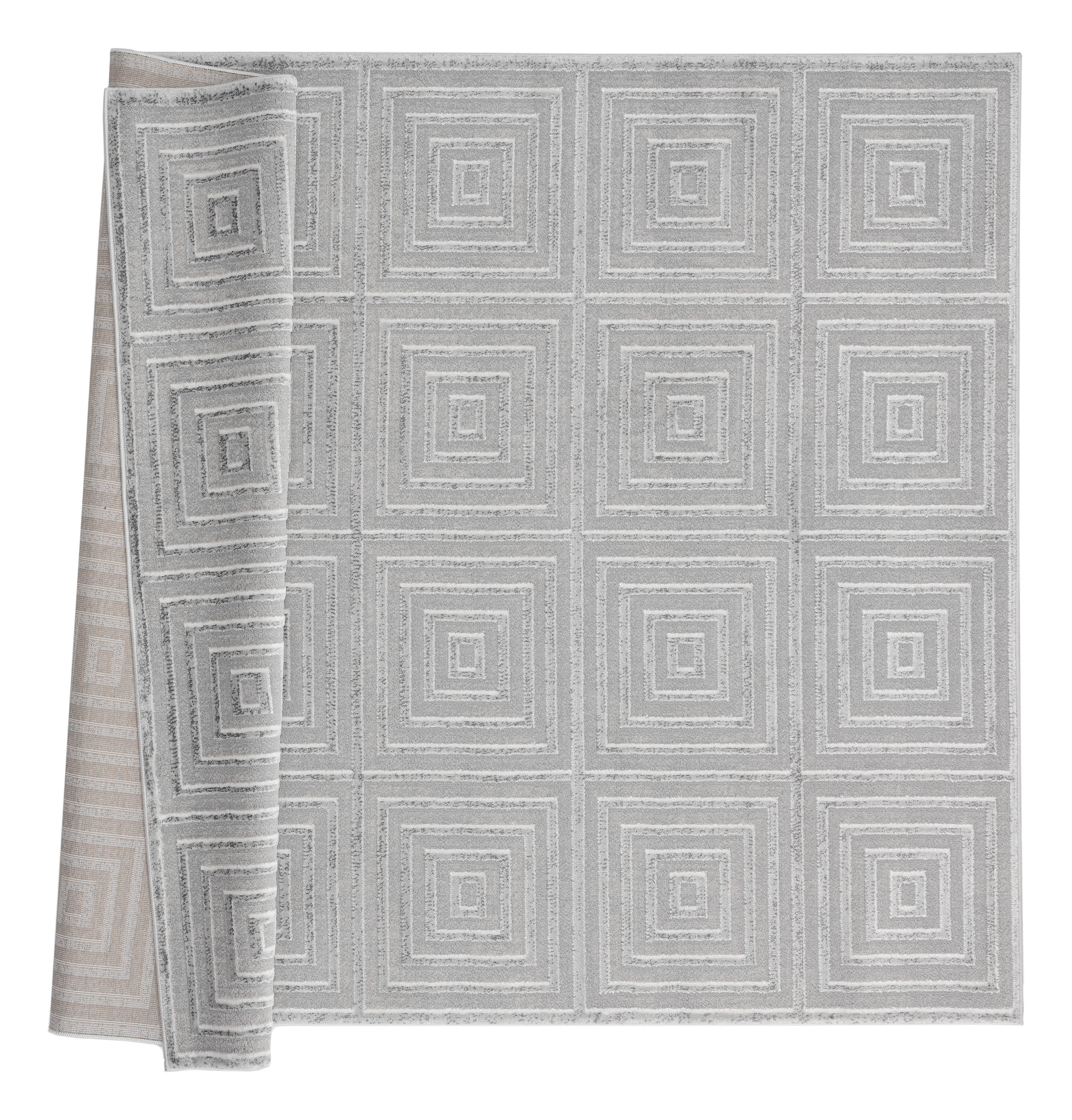 United Weavers Rasbora Altum Contemporary Abstract Area Rug, Silver, 9'10" x 13'2"