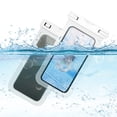 thumbnail image 4 of Ikohbadg Waterproof Phone Pouch, Floating Waterproof Phone Case with Lanyard, Waterproof Case Cellphone Dry Bag for Beach Travel, Waterproof Mobile Phone Bag for Swimming, Rafting, and Diving, White, 4 of 7