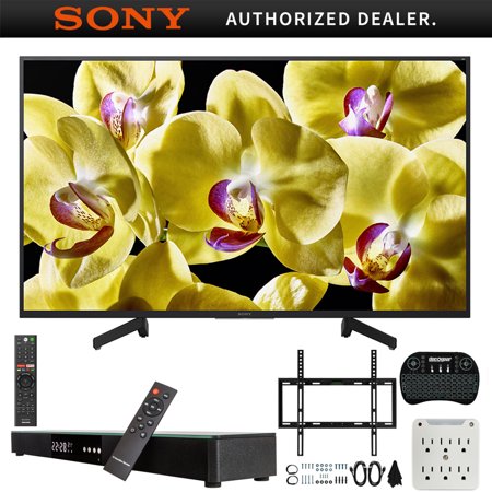 Sony XBR-49X800G 49-inch 4K Ultra HD LED Smart TV (2019) Bundle with Deco
