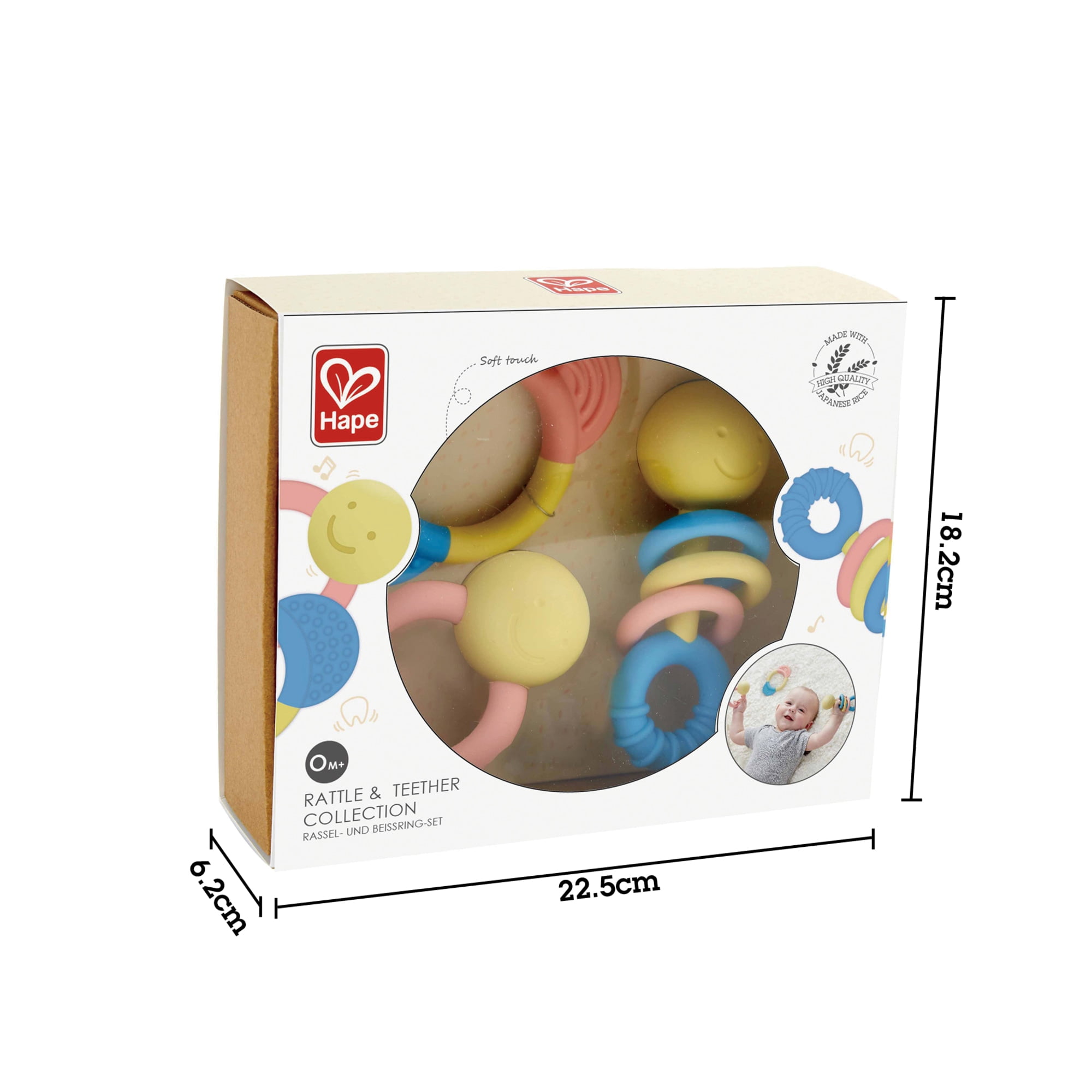 Hape Rattle & Teether Collection, 3 Pieces