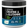 German Creatine & L-Glutamine | 1.1 lbs | Powder for Men and Women | by Fitness Labs