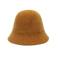 thumbnail image 2 of Lumtrix 2026 Women's Hat Soft Knitted Hat Fashion Fall Winter Fisherman Hat Travel Daily Outdoor Casual Cap Yellow One Size, 2 of 6