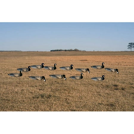 GHG Decoy Systems Pro-Grade Canada Goose Sock Decoys with Painted Heads - 12 Pack