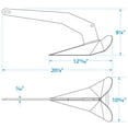 thumbnail image 4 of Seachoice 41540 Hot Dipped Galvanized Plow Anchor, 14 Lbs., 4 of 4