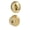 Polished Brass, variant on Kwikset Deadbolt Lock 600 Series 660 Single Cylinder - Adjustable Grade 3 - Chrome, Pack Of 1 — Construction & DIY Use, Standard Hardware Spec