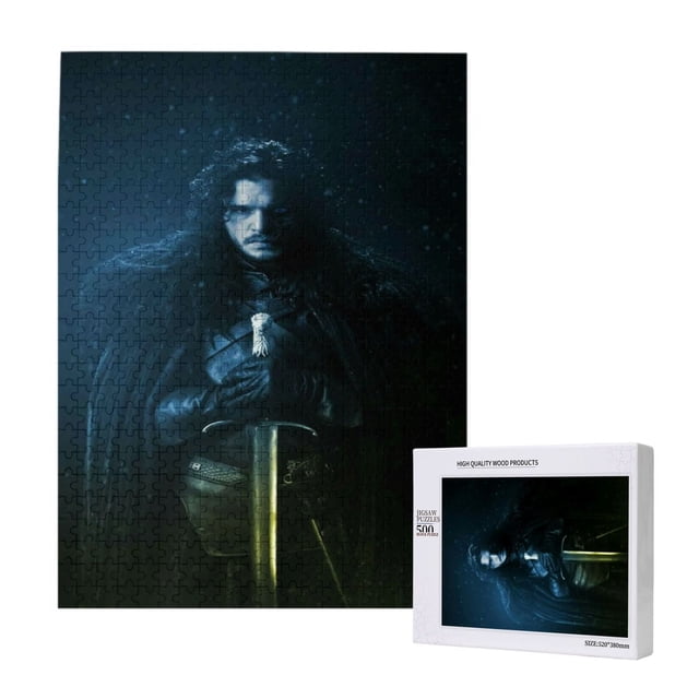 Rompecabezas de 300, 500 y 1000 piezas de Jon Snow, divertido juego familiar, juguetes educativos de madera para niños y niñas, regalo para niños adultos