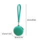 thumbnail image 3 of Bolsa de almacenamiento de pulsera de silicona | Monedero de monedas y organizador de auriculares redondos a prueba de agua | Resistente al polvo Resistente al desgarro | Verde menta ligero |, 3 of 6