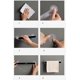 thumbnail image 5 of Toallero autoadhesivo, toallero montado en la pared, toallero de baño, estante, soporte para rollo, gancho para colgar, organizador de baño (sección larga, negro (46,5 cm)) ER, 5 of 5