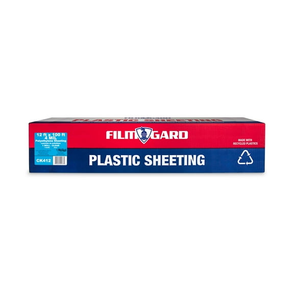 Film-Gard Plastic Sheeting 4 mil X 12 ft. W X 100 ft. L Polyethylene Clear 1 pk