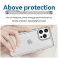 thumbnail image 3 of Dteck for iPhone 16 Pro Max Slim Clear Back Case, Shockproof Lightweight Crystal Transparent Acrylic Back Soft TPU Rubber Bumper Hybrid Case, Clear, 3 of 8