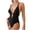 #0024-Black, variant on Women Elegant Vacation Ready Slim Fit Bikini Set Wireless Padded Flattering Comfortable Bathing Suit for Beach Getaways